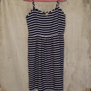 Blue striped dress